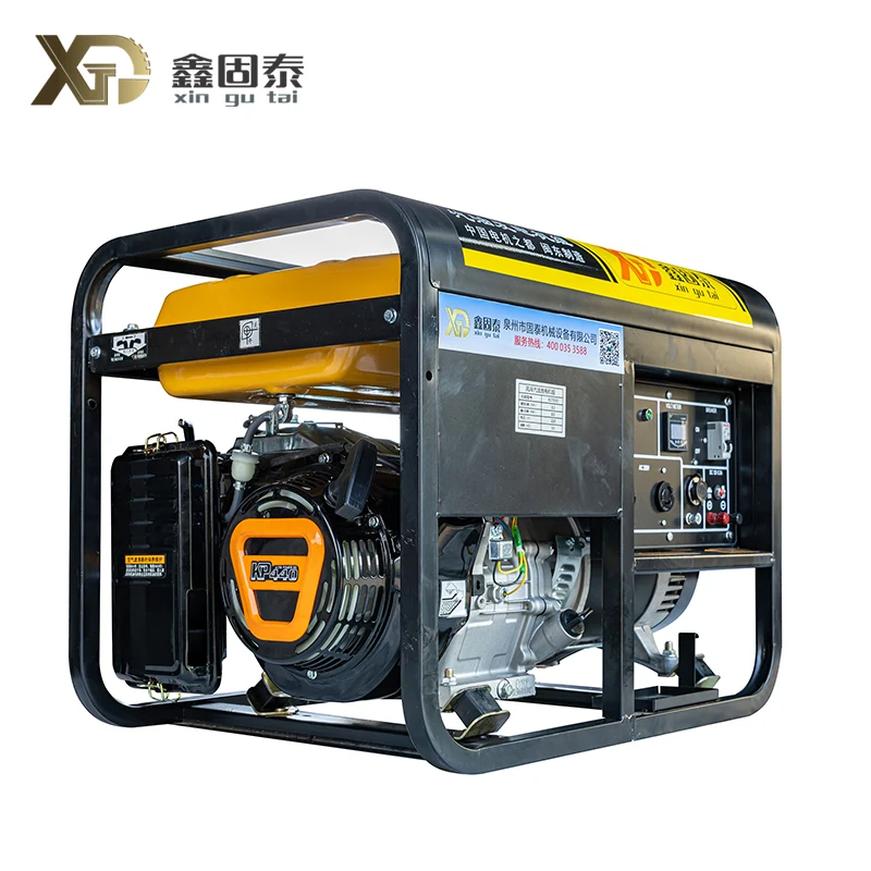Single-phase manu-manong generator ng gasolina